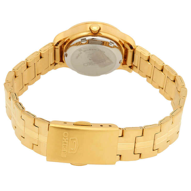 Seiko 5 Sports Automatic Gold Dial Women Watch Watch SYME02K1