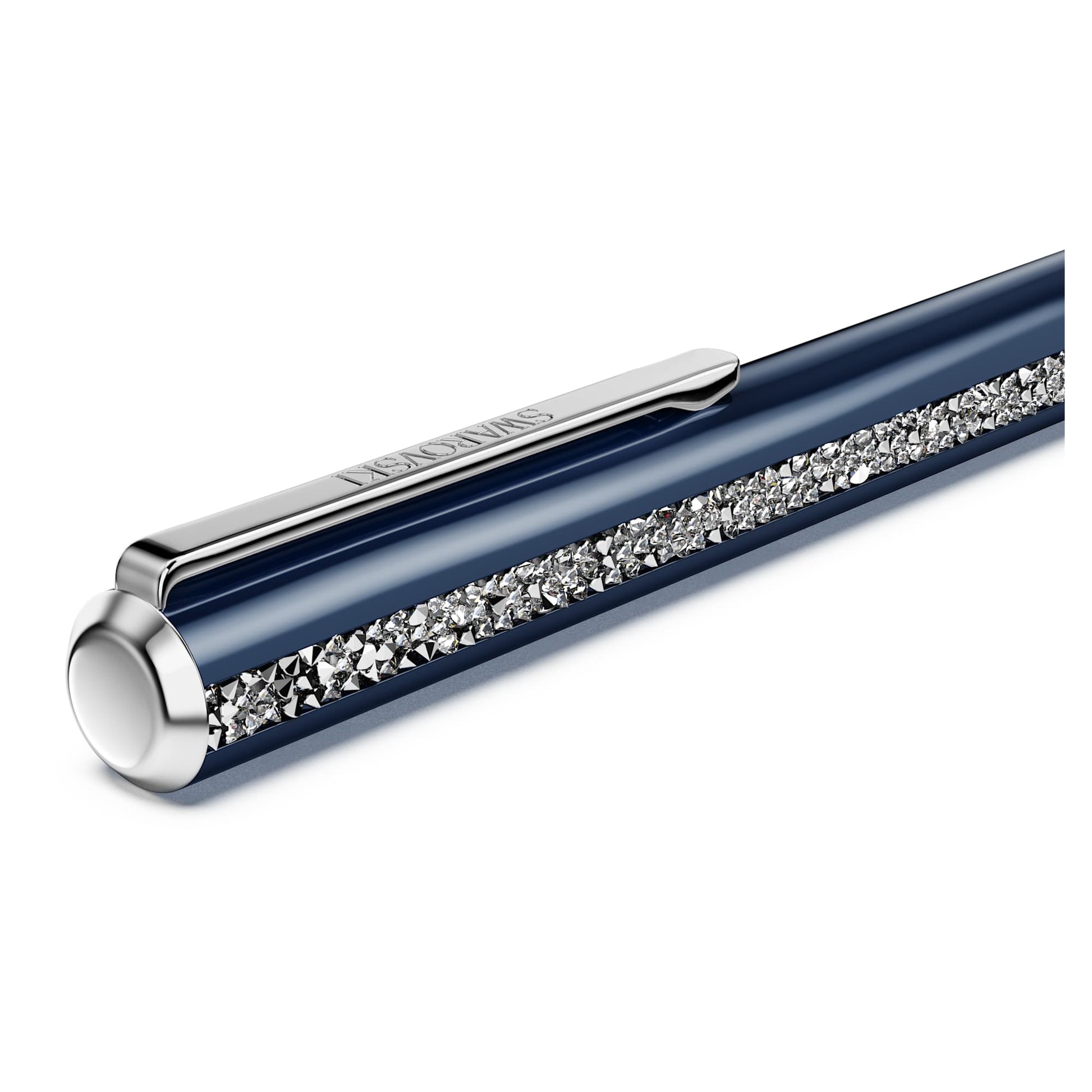 Swarovski Shimmer ballpoint pen Blue, Blue lacquered, Chrome plated 5707709