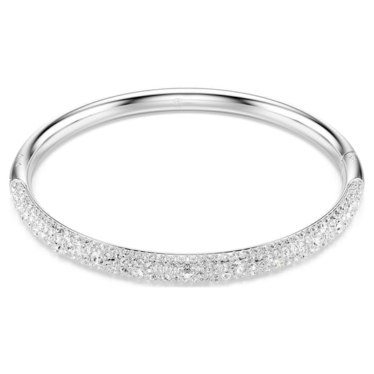 Swarovski Sublima bangle Snow pavé, White, Rhodium plated 5684241