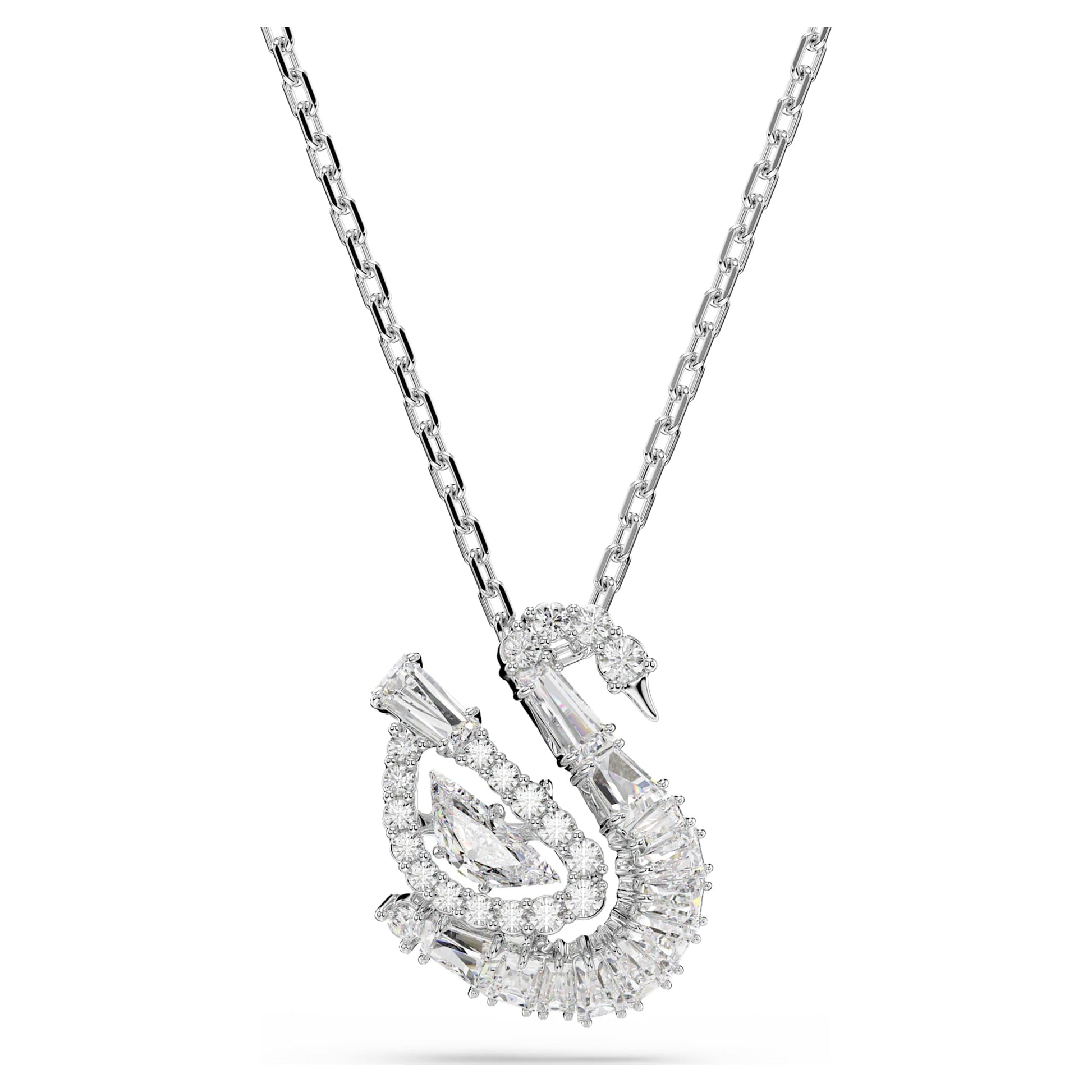 Swarovski Swan pendant Mixed cuts, Swan, White  5732412