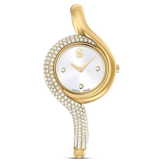 Swarovski Dextera Asymmetric Quartz Silver Dial Ladies Watch 5708030