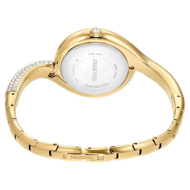 Swarovski Dextera Asymmetric Quartz Silver Dial Ladies Watch 5708030