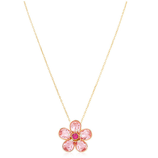 Swarovski Florere Pendant Gold Shiny Pink 5657875