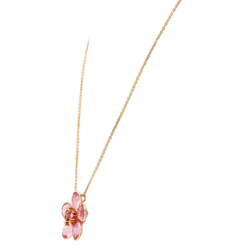 Swarovski Florere Pendant Gold Shiny Pink 5657875