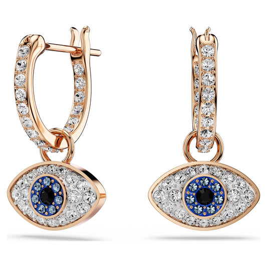 Swarovski Symbolica drop earrings Eye, Multicolored, Rose gold-tone plated 5736982
