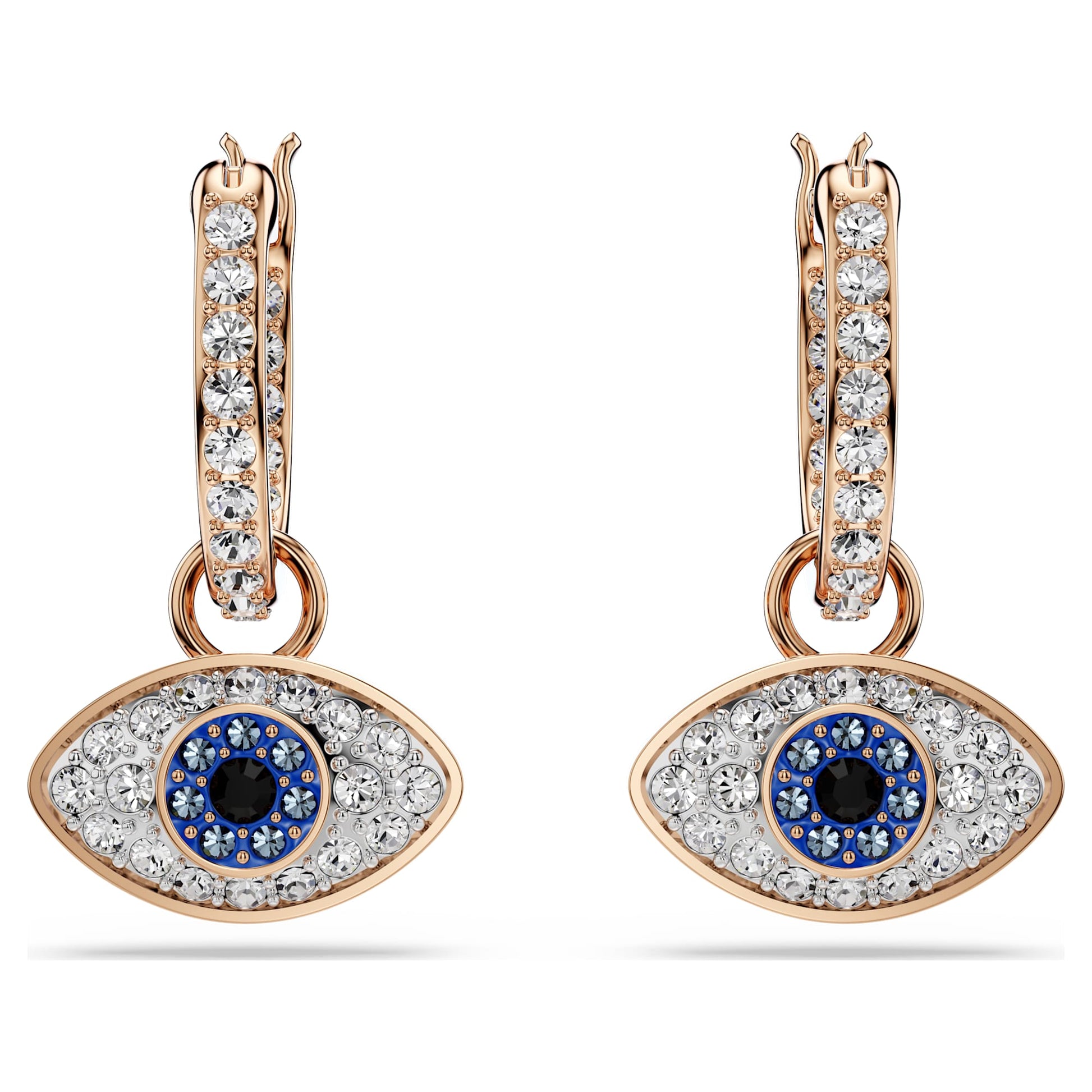 Swarovski Symbolica drop earrings Eye, Multicolored, Rose gold-tone plated 5736982