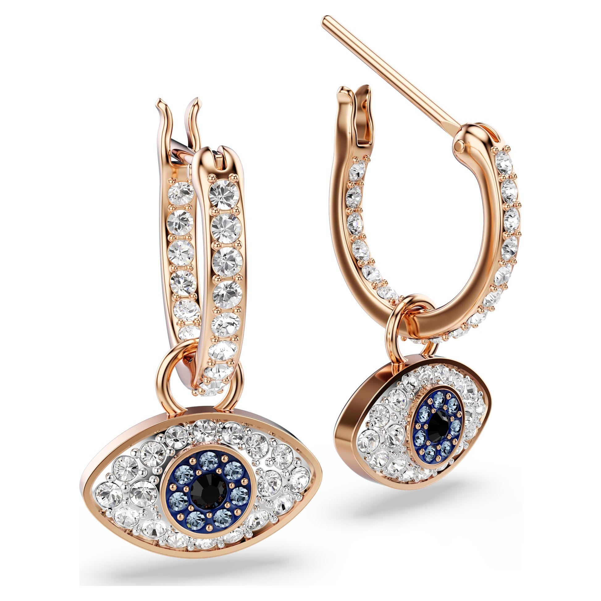Swarovski Symbolica drop earrings Eye, Multicolored, Rose gold-tone plated 5736982