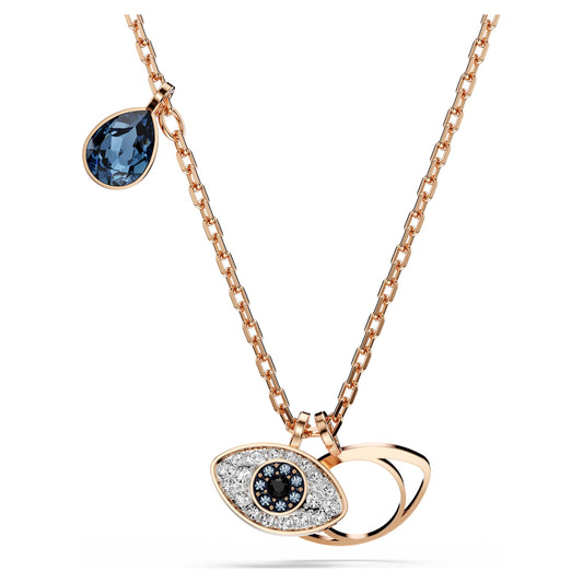 Swarovski Symbolica pendant Eye, Multicolored, Rose gold-tone plated 5736984