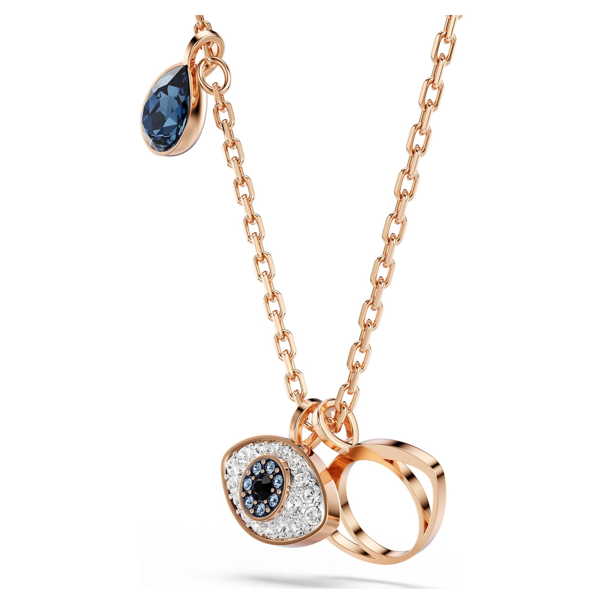 Swarovski Symbolica pendant Eye, Multicolored, Rose gold-tone plated 5736984