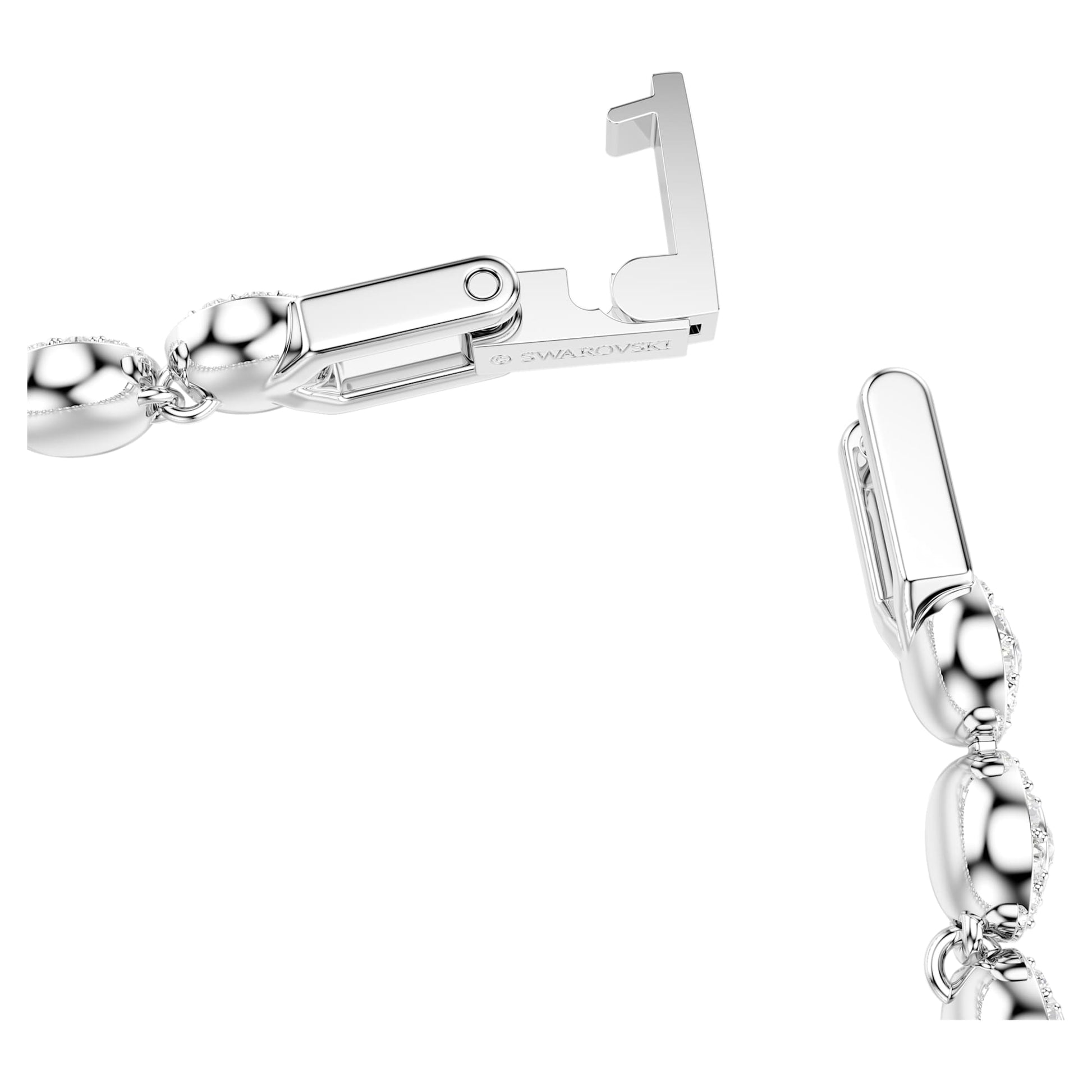 Swarovski Una Angelic bracelet Round cut, Small, White, Rhodium plated 5071173