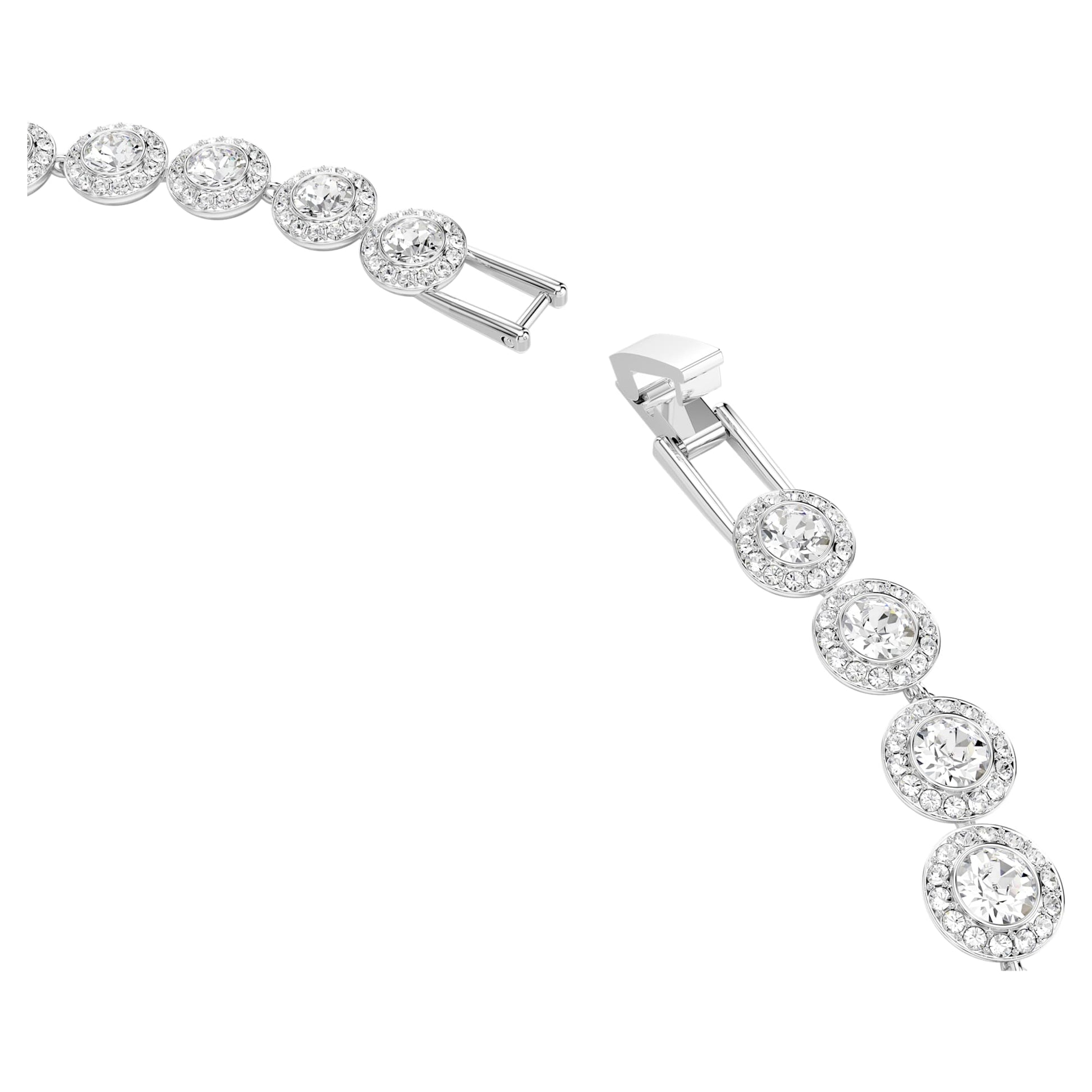 Swarovski Una Angelic necklace Round cut, Medium, White, Rhodium plated 5117703