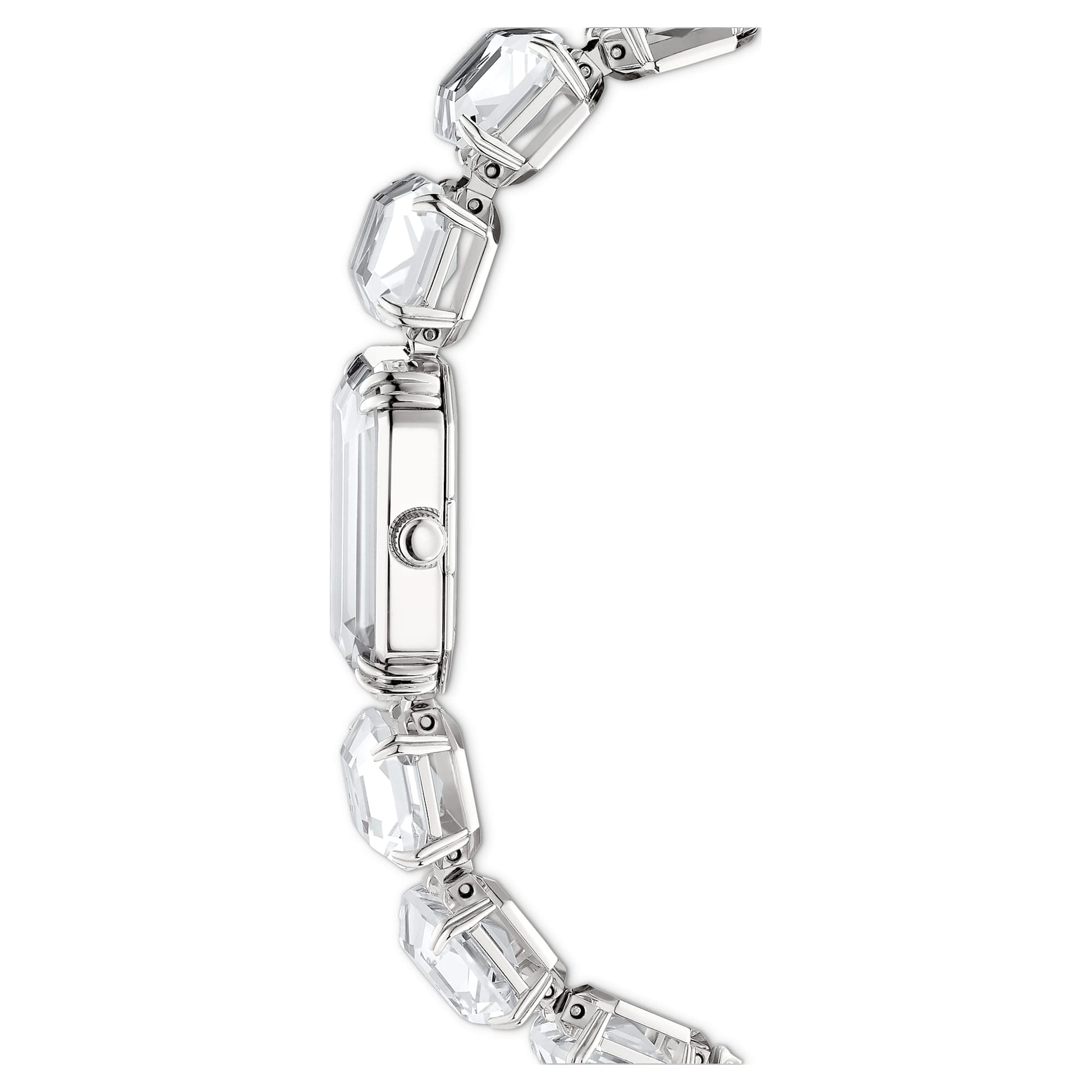 Swarovski Octagon cut bracelet, White, Stainless steel 5729182